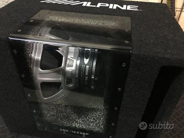 SUBWOOFER ALPINE SBE 1243 BP potenza 250Wrms 800Wp