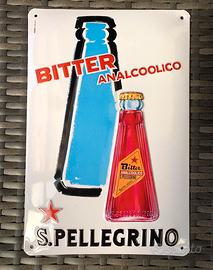 Insegna in lamiera riproduzione bitter