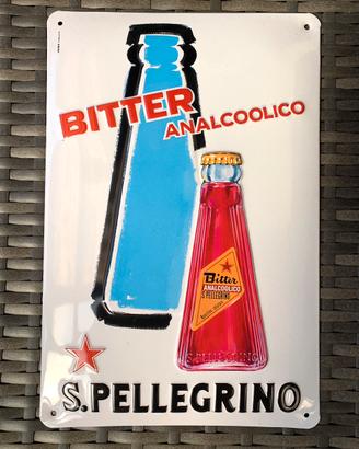 Insegna in lamiera riproduzione bitter