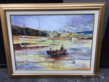 Quadro raffigurante una gita in barca