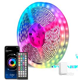 Strisce LED RGB  30M Bluetooth + app + telecomando