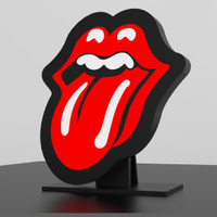 Rolling Stones insegna da tavolo led