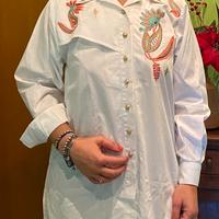 Camicia ricamata Maria Grazia Severi