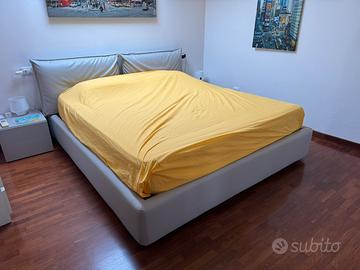 Letto contenitore in pelle Samoa