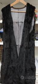 Gilet lungo in pelliccia 