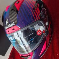 Casco Moto **Shark Aeron Edgy DBU in Carbonio – EC