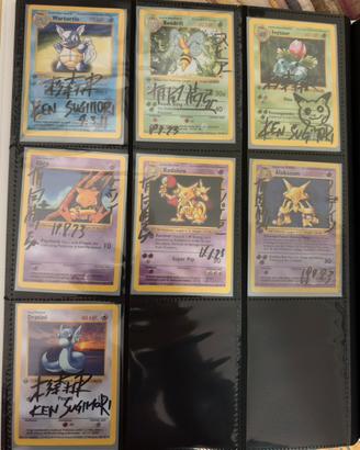 Carte Pokémon autografate