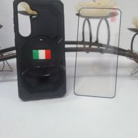 cover samsung galaxy s25 con vetro temperato 