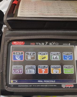 Misuratore di campo Rover hd tab 7 evo