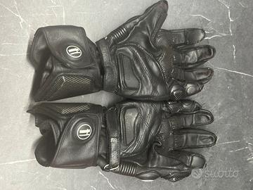 Guanti moto in  pelle e carbonio taglia  M profess