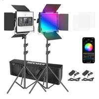 2 Led Neewer 660 Rgb pro + accessori 