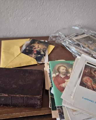 immagini sacre (santini) e libro di preghiera
