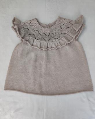 Scamiciato maglia bambina ferri 