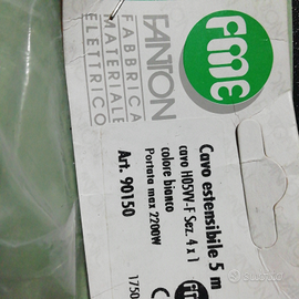 Cavo estensibile 5mt.sez.4x1