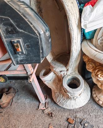 vaso pianta grande e portastatua con fioriere 