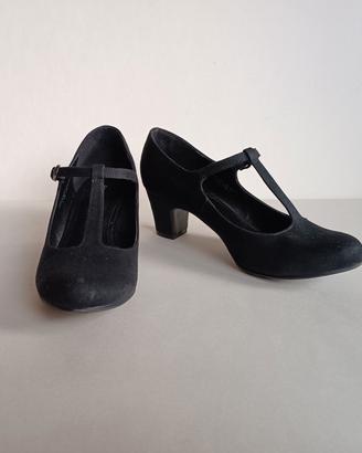 Scarpe modello Mary Jane taglia 38 in tessuto 