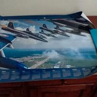 lotto di riviste e poster delle frecce tricolori