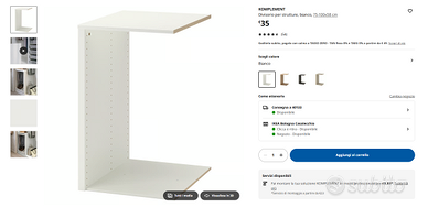 Divisorio per armadio Ikea