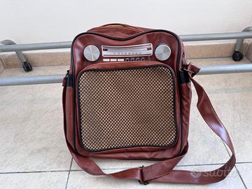 Borsa Radio Unisex In Ecopelle Con Tracolla
