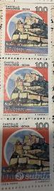 FRANCOBOLLI CASTELLO-ISCHIA di 100 LIRE