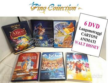 LOTTO 6 DVD CARTONI ANIMATI WALT DISNEY COME NUOVI