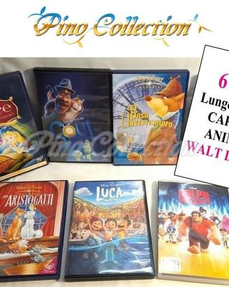 LOTTO 6 DVD CARTONI ANIMATI WALT DISNEY COME NUOVI