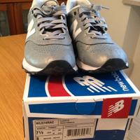 Sneakers New Balance WL574 RAC argento numero 38
