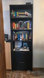 Libreria Ikea, nera,60x190 cm