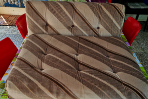 Cuscini dinette roulotte Burnster