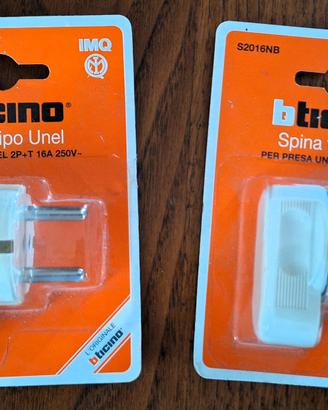 2 spine Bticino tipo Unel S2016NB