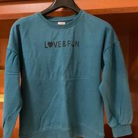 Felpa Blu Bambina 12-13 Anni 100% Cotone