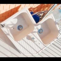 lavello angolare in fragranite