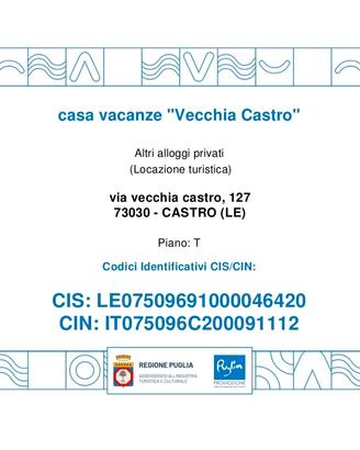 Castro: casa vacanze a 100m dal mare