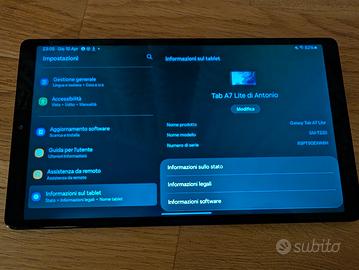 Samsung Galaxy Tab a7 lite 