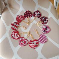 Portachiavi cuore handmade diamond painting 