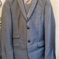 Abito da sposo Uomo 46 grigio lucido a righe