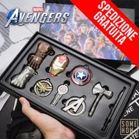 SET MARVEL AVENGERS ACTION FIGURE ORNAMENT TOYS