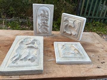 Stampi negativi  in gesso