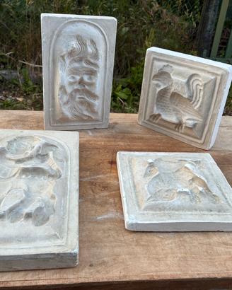 Stampi negativi  in gesso
