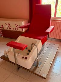 Poltrona pedicure con idromassaggio