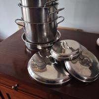 batteria pentole acciaio inox 18/10