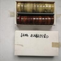 Pedine dama in alabastro