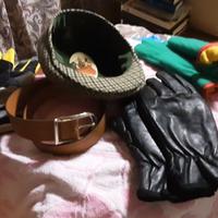 3 paia di guanti e cintura, nuovi
