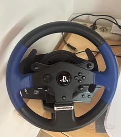Volante con. Pedaliera per PS3-PS4 e PC
