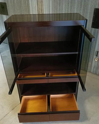 Credenza vetrina Molteni 4D Angelo Mangiarotti vin