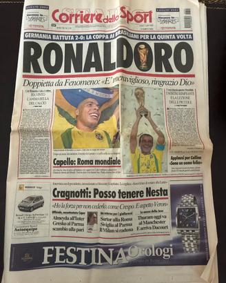 Brasile Germania 2-0 quinto mondiale 01/07/2002