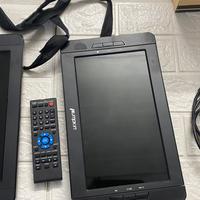 Lettore dvd portatile doppio schermo Pumpkin