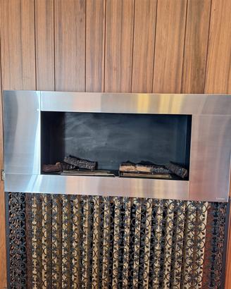 camino in acciaio  bioetanolo San marco