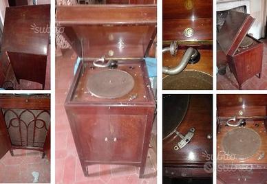 Grammofono giradischi portatile mobile vintage