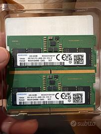 RAM Samsung DDR5 16GB (2x8GB) 4800MHz per Notebook